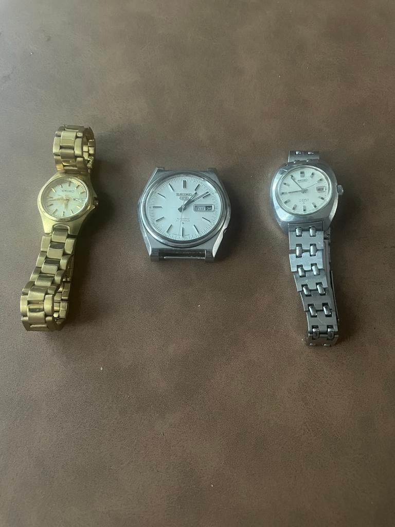 Drie mooie Seiko horloges (2 dames, 1 heren) - ook per stuk, Sieraden, Tassen en Uiterlijk, Horloges | Dames, Gebruikt, Polshorloge