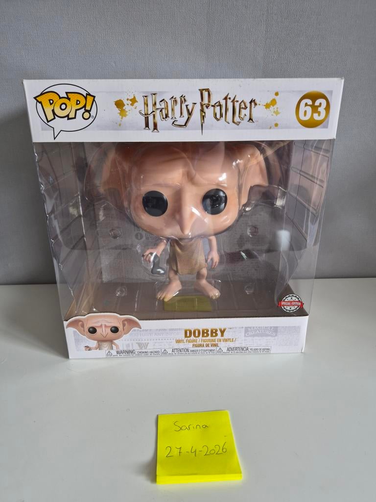 Funko pop harry potter dobby 63, Verzamelen, Harry Potter, Ophalen of Verzenden, Zo goed als nieuw, Actiefiguurtje