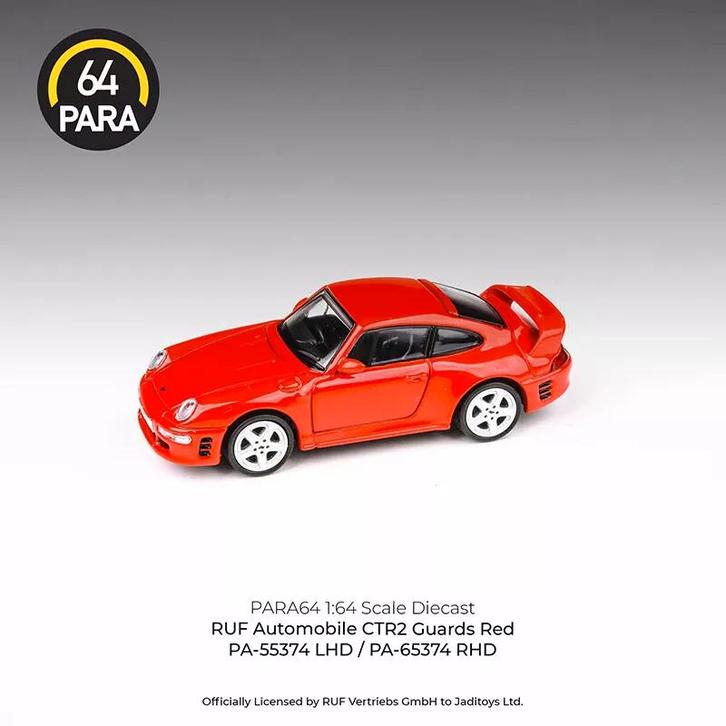 1995 Ruf CTR2 *Left Hand Drive*, red 1:64 64 para P64 043, Hobby en Vrije tijd, Modelauto's | Overige schalen, Nieuw, Auto, Verzenden