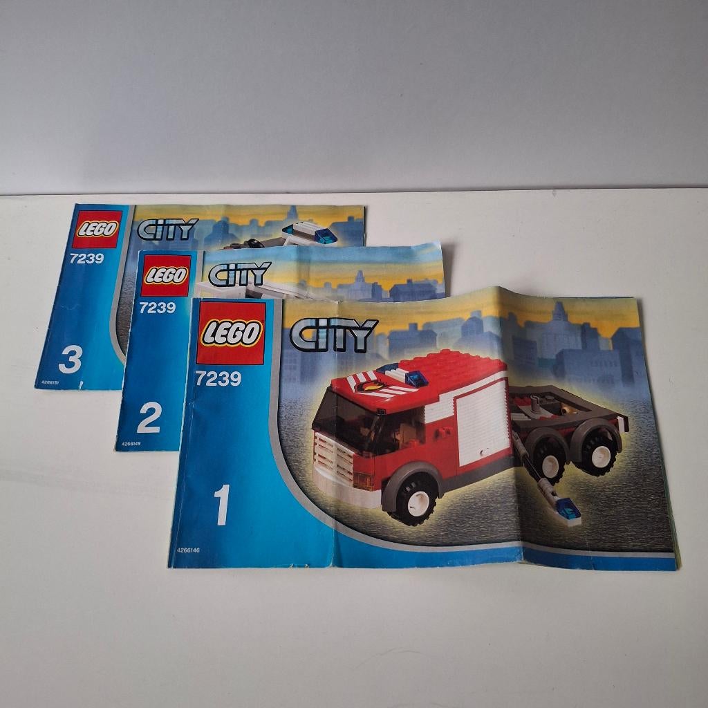6x Lego City 7239, 7241, 7242, 7990, 60072 60090 met boekjes, Kinderen en Baby's, Speelgoed | Duplo en Lego, Lego, Ophalen of Verzenden