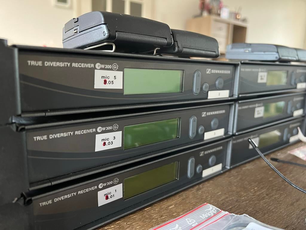 6x Sennheiser EW300 G2 Draadloze microfoons, Muziek en Instrumenten, Microfoons, Ophalen of Verzenden, Gebruikt, Zangmicrofoon
