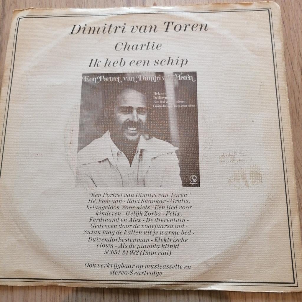 Dimitri van toren /charlie, Cd's en Dvd's, Ophalen of Verzenden, Gebruikt, Overige formaten, Levenslied of Smartlap