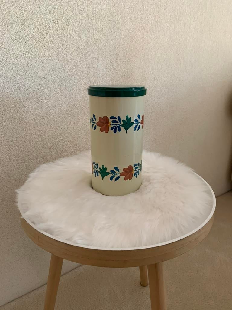 Vintage Tomado boerenbont blik, Ophalen of Verzenden, Gebruikt, Overige, Overige merken