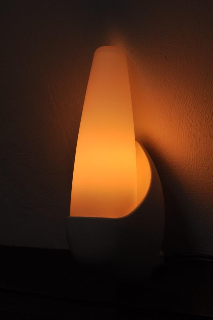 Vintage wandlampen Bo-Niko opaline bakeliet lamp jaren 60, Ophalen of Verzenden, Gebruikt, Glas