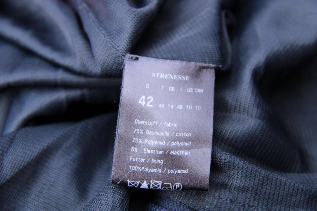 Jurk donkerblauw/ zwart Strenesse mt 42 (EU36)Vaste prijs, Strenesse, Zo goed als nieuw, Knielengte, Maat 36 (S)