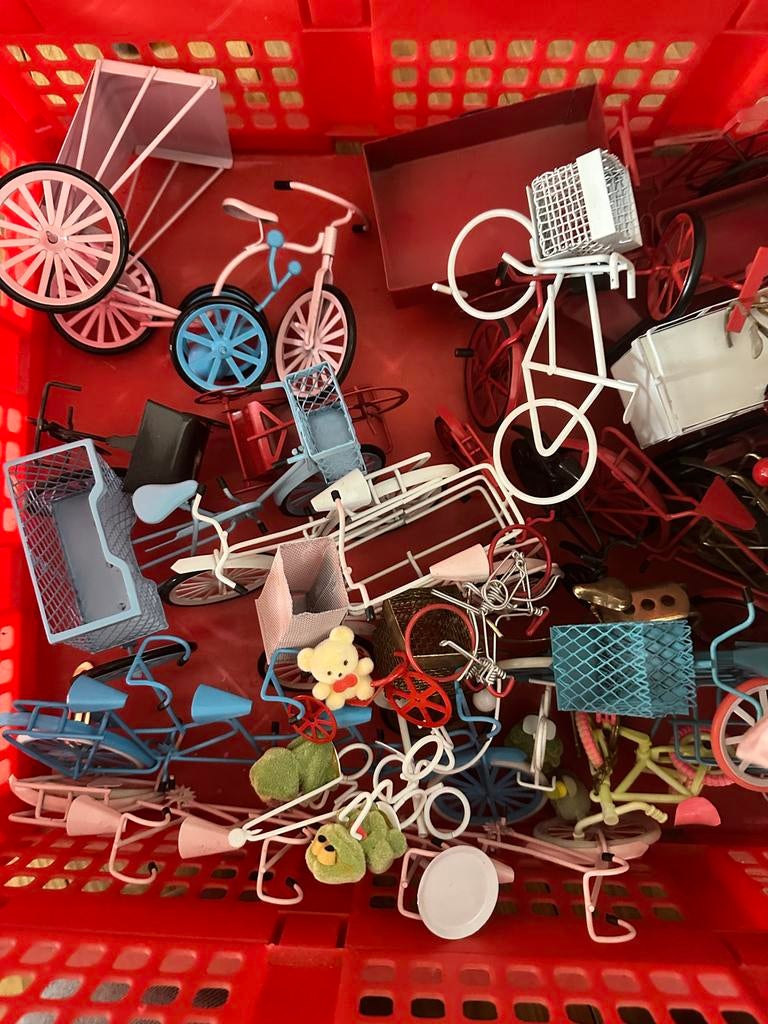 Verzameling miniatuur fietsjes, Ophalen of Verzenden, Gebruikt
