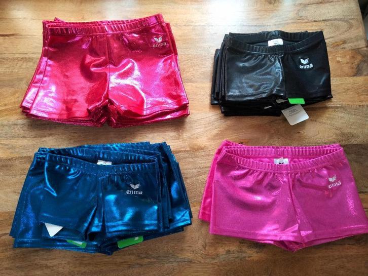 Partij van 260 nieuwe turnbroekjes kindermaten, Sport en Fitness, Turnen, Nieuw, Turnpak(je), Kindermaat 146 t/m 176, Ophalen of Verzenden