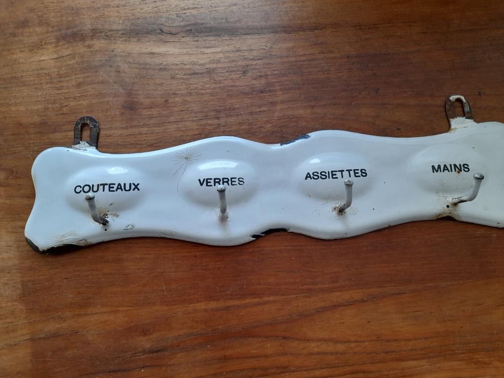 Antiek emaille keuken rekje, Ophalen of Verzenden