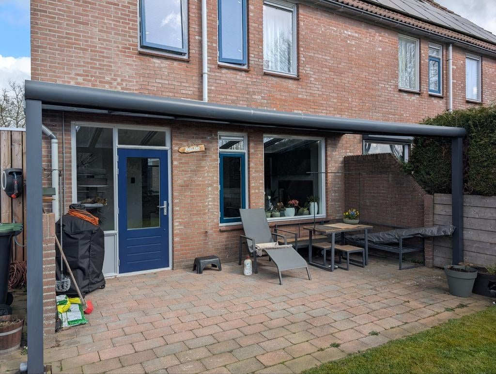 Gumax overkapping met zonwering en glasplaten!, Ophalen, Zo goed als nieuw, Overige typen