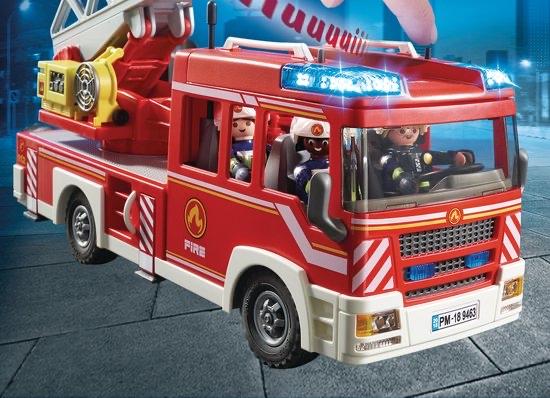 PLAYMOBIL City Action Brandweer ladderwagen - 9463, Ophalen of Verzenden, Nieuw, Complete set