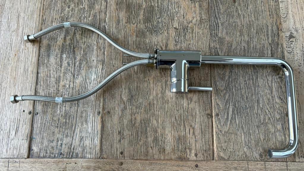 JOB keukenmengkraan chroom square, Doe-het-zelf en Verbouw, Ophalen of Verzenden, Gebruikt, Chroom, Kraan