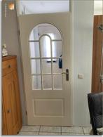 Opdekdeur met glas, Ophalen, Gebruikt, 80 tot 100 cm, Binnendeur