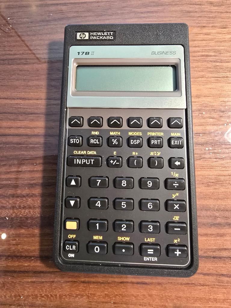 HP 17BII Business Calculator € 35, Verzamelen, Elektronische Apparatuur, Ophalen of Verzenden, Computers en Rekenmachines
