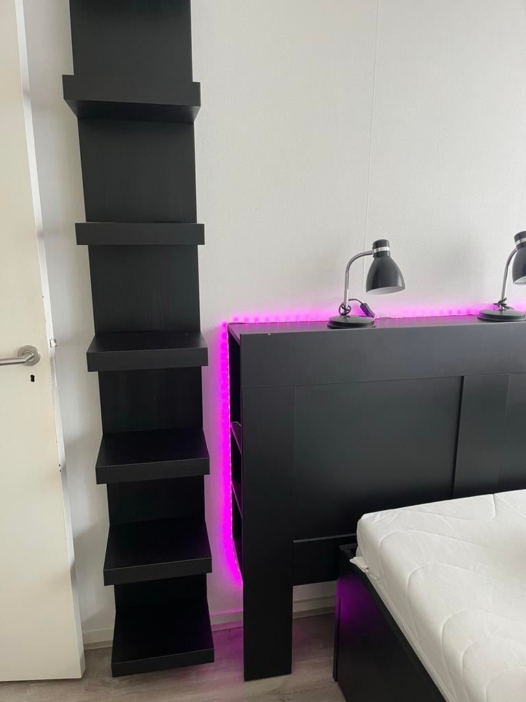 IKEA Lack wandrek - Zwart, Huis en Inrichting, Woonaccessoires | Wandplanken en Boekenplanken, Zo goed als nieuw, Ophalen