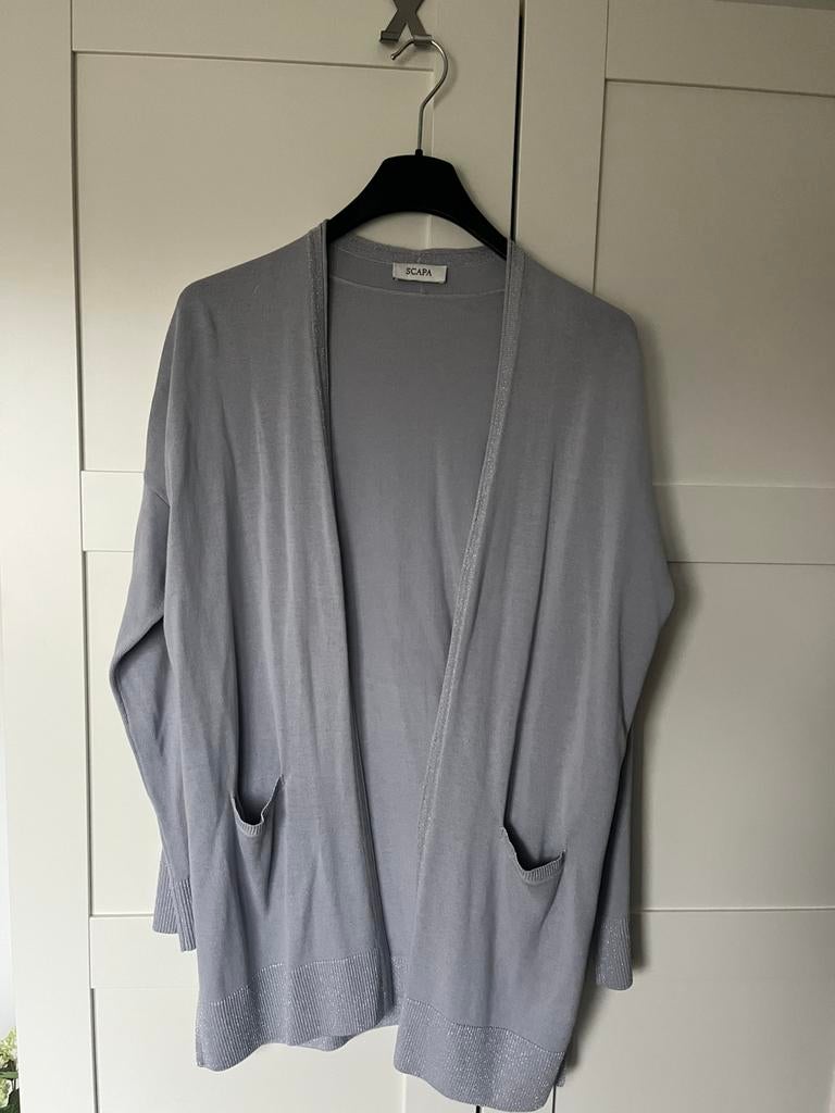 Scapa lichtblauw vest maat L, Kleding | Dames, Truien en Vesten, Verzenden, Zo goed als nieuw, Maat 42/44 (L), Blauw
