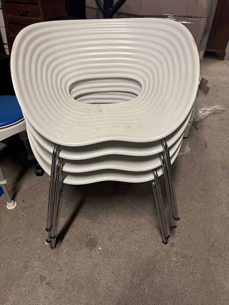Vitra design stoelen, Ophalen of Verzenden, Wit, Kunststof