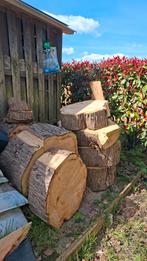 Boomstam plakken hout, Ophalen, Nieuw, Palen