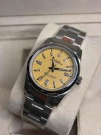 Rolex Oyster Perpetual 36mm Beige, Sieraden, Tassen en Uiterlijk, Horloges | Heren, Ophalen of Verzenden, Zo goed als nieuw, Staal