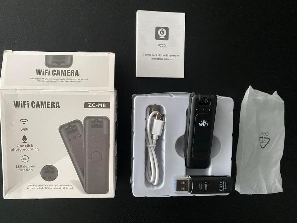 Wifi camera, compact klein formaat, plus SD kaart 64 GB, Ophalen of Verzenden, Nieuw