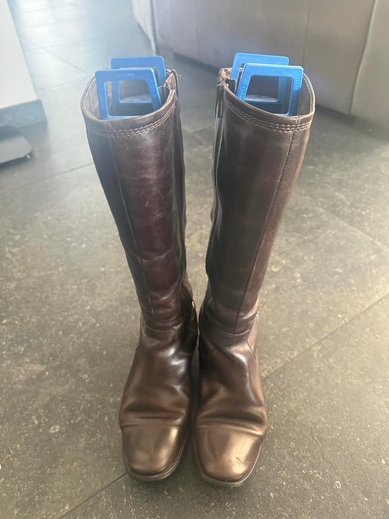 Davos Gomma Bruine Leren Laarzen Maat 39, Kleding | Dames, Schoenen, Ophalen of Verzenden, Gedragen, Bruin, Hoge laarzen