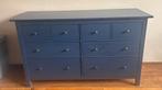 IKEA HEMNES ladekast 8 lades blauw, Ophalen, Gebruikt, 5 laden of meer, 150 tot 200 cm