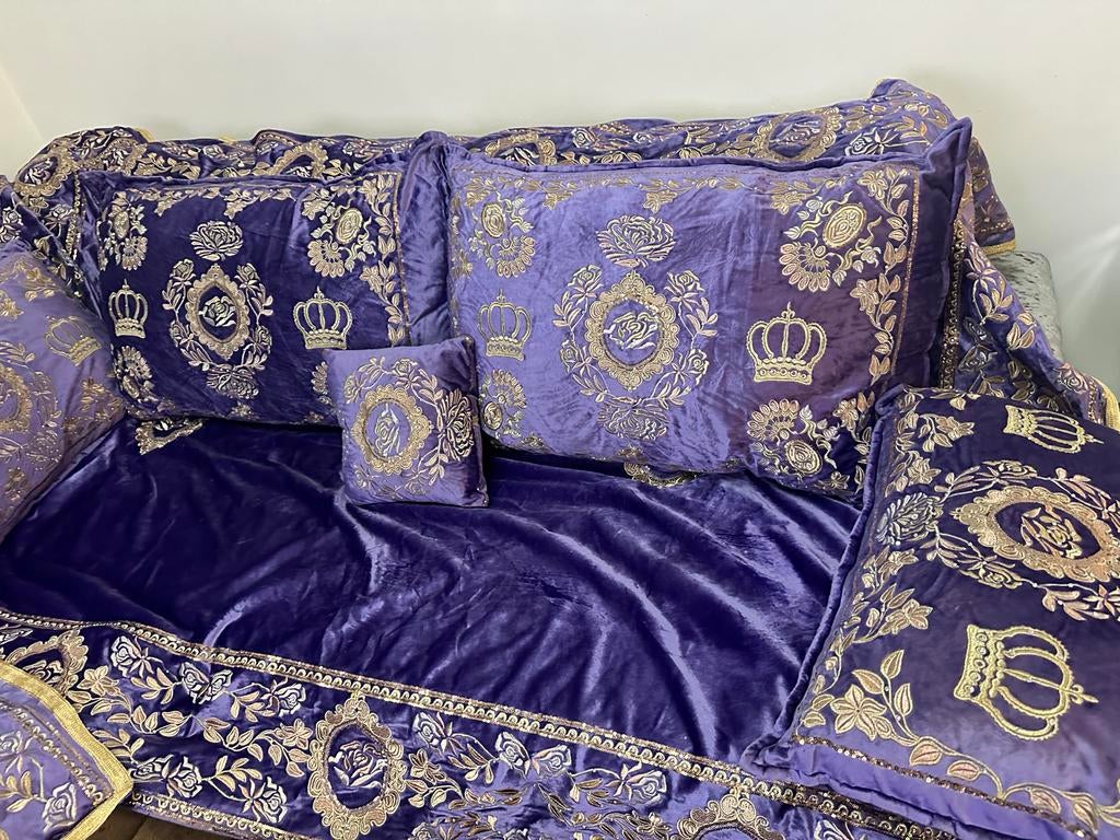 Nieuw Paars Tyafer Set - Luxe Marokkaanse Decoratie, Ophalen of Verzenden, Nieuw, Paars, Overige typen