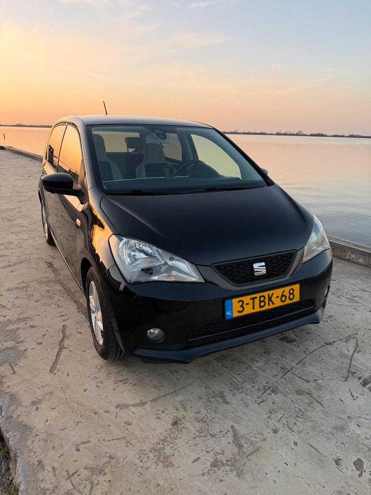 Seat Mii 1.0 2014 Zwart Chill Out, Auto's, Seat, Particulier, Mii, ABS, Airbags, Airconditioning, Boordcomputer, Cruise Control