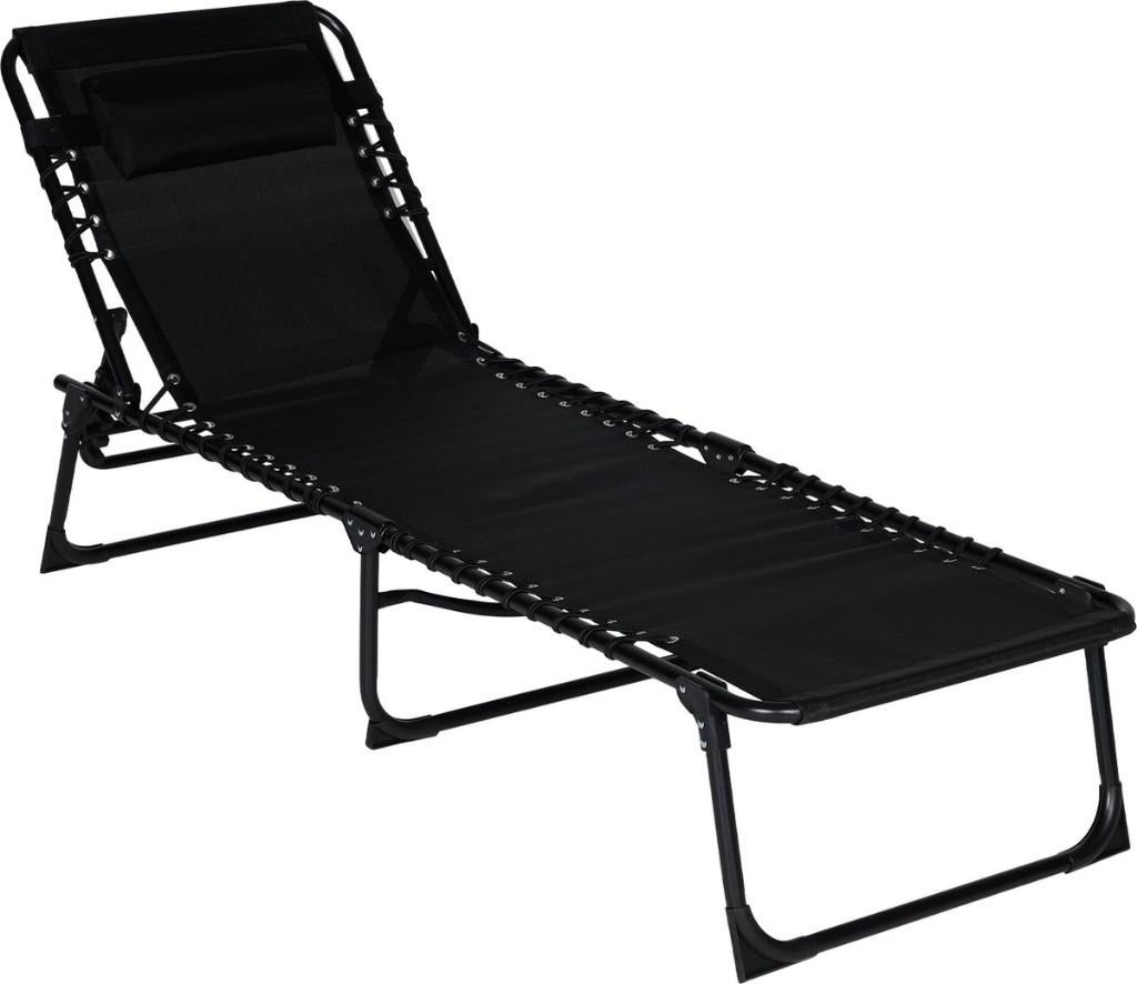 Ligbed / zonnebed / Ligstoel, Tuin en Terras, Ligbedden, Nieuw, Aluminium, Inklapbaar, Verstelbaar, Ophalen