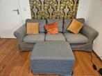 Nette IKEA Ektorp 3-zitsbank met poef, Ophalen, Gebruikt, Driepersoons, 75 tot 100 cm