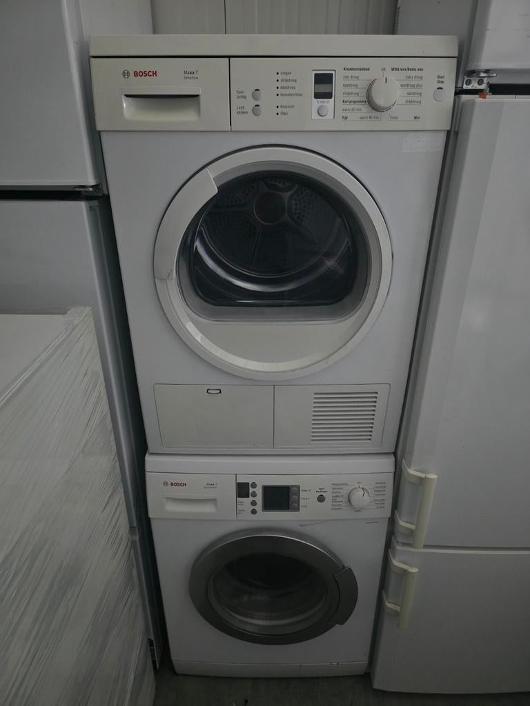 Koopje! Bosch Maxx7 was- en drogerset! 7KG! Garantie!🚚✅️, Bosch, 6 tot 8 kg, Ophalen of Verzenden, Zo goed als nieuw