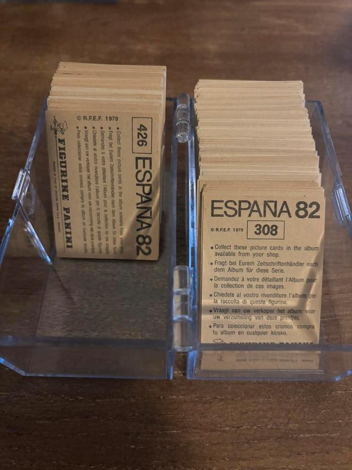 Panini WK 1982 Spanje voetbalplaatjes (200 stuks origineel), Verzamelen, Sportartikelen en Voetbal, Gebruikt, Poster, Plaatje of Sticker