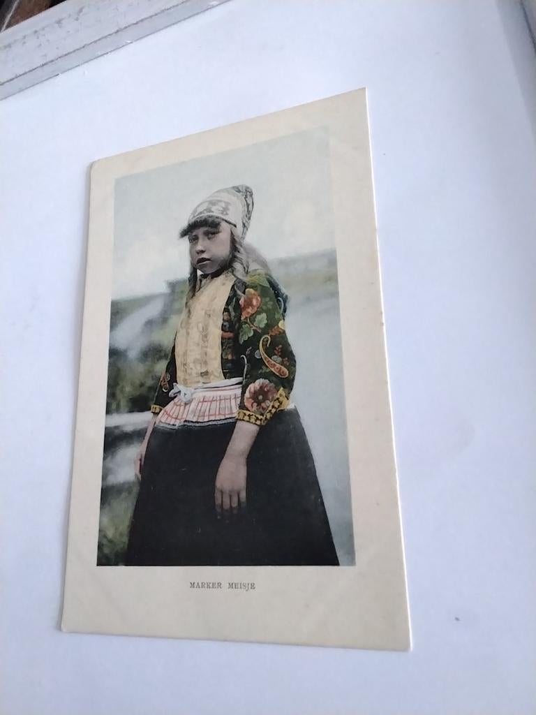 MARKER. MEISJE, Ophalen of Verzenden, Voor 1920, Klederdracht