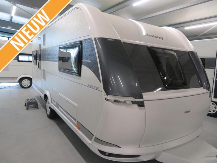 Hobby Prestige 560 UL Gratis Mover, Caravans en Kamperen, Caravans, tot en met 4, 1250 - 1500 kg, Rondzit, Hobby, 2 aparte bedden