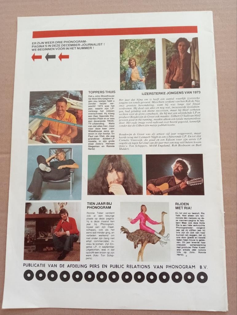 Rob de Nijs Paul van Vliet Ronnie Tober Ria Valk Lennie Kuhr, Verzamelen, Ophalen of Verzenden, 1960 tot 1980, Tijdschrift