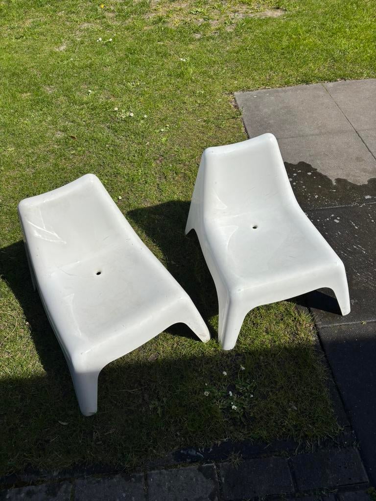 Tuinstoeltjes wit kinderen ikea, Ophalen, Gebruikt, Kunststof