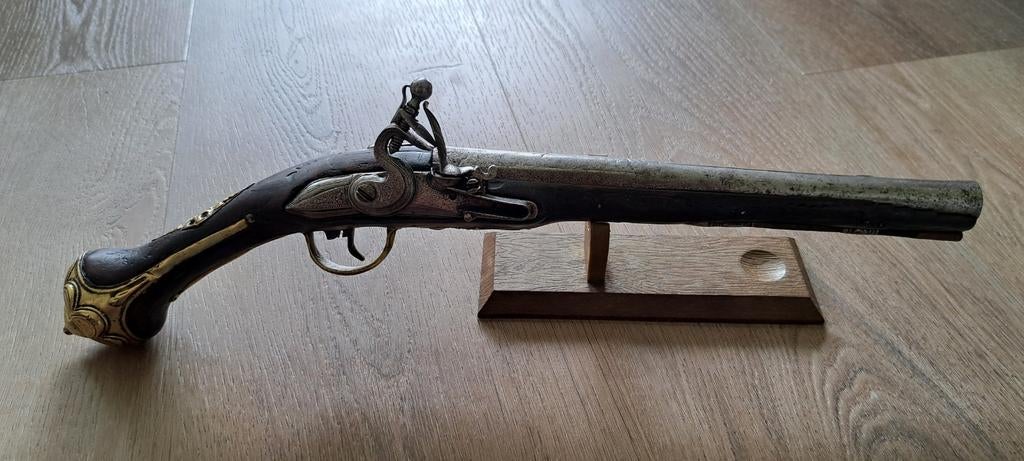 Antiek vuursteen pistool, Antiek en Kunst, Ophalen of Verzenden