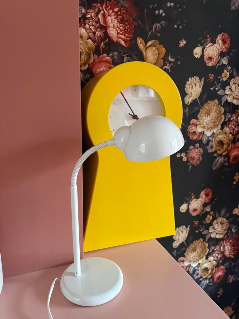 Vintage Happylight bureaulamp met flexibele zwanenhals, Ophalen of Verzenden