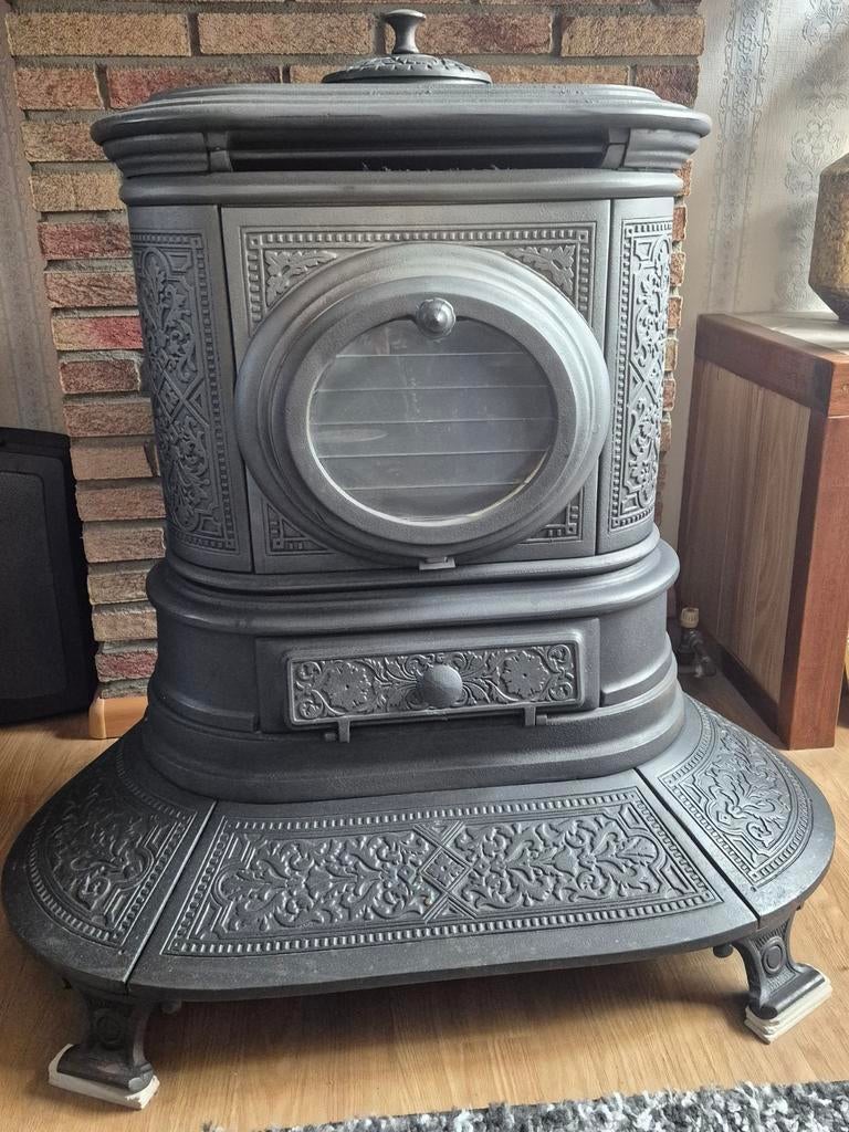 Fiber  gietijzer kachel, Ophalen of Verzenden, Zo goed als nieuw, Gas, Gaskachel