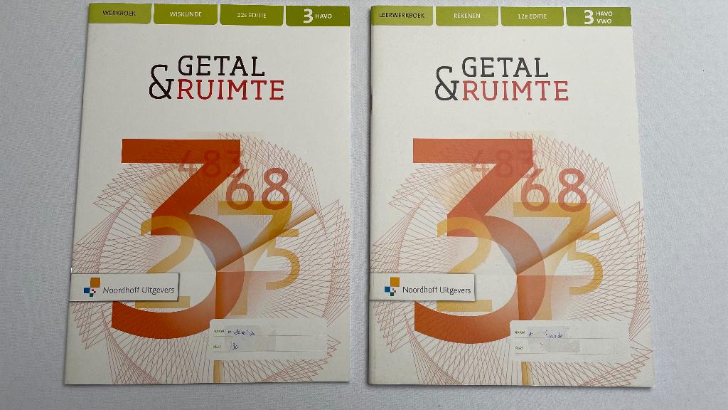 Wiskunde Havo VWO 3 getal & ruimte leerwerkboek en werkboek, Boeken, Ophalen of Verzenden, Nieuw, HAVO, Wiskunde A