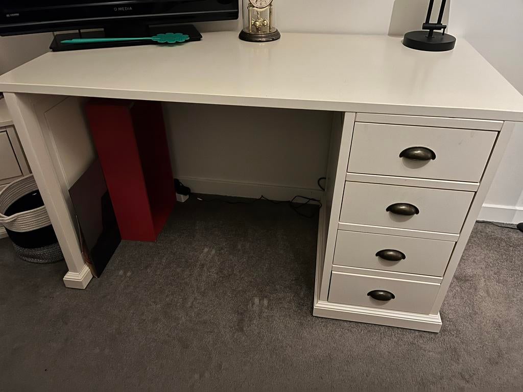 Complete Slaapkamer Set: Bed, Kast, Nachtkastje, Bureau, Ophalen, Gebruikt, Eenpersoons