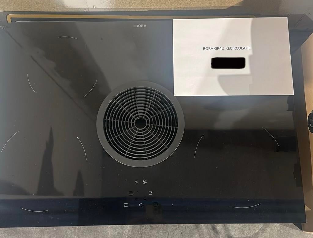 Bora GP4U inductie kookplaat met afzuiging, Witgoed en Apparatuur, Kookplaten, Ophalen, Nieuw, 4 kookzones, Inbouw