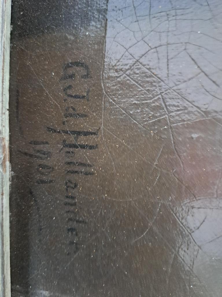 oud schilderij, originele schilder. Euro 95,00, Ophalen