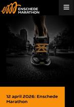 Startnummer Enschede Marathon, Ophalen of Verzenden, Nieuw