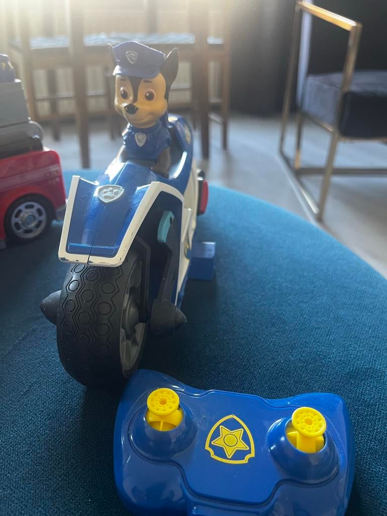 Bestuurbare Paw Patrol Motor Chase, Ophalen, Gebruikt, Afstandsbediening