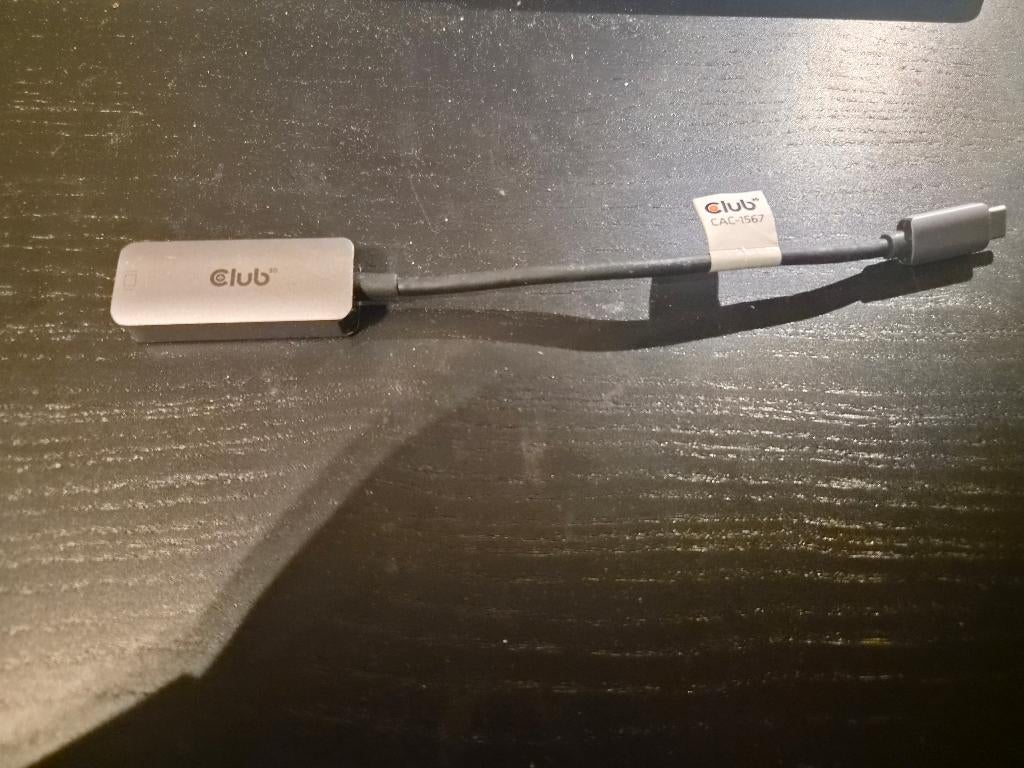 Club 3D USB-C-DisplayPort-adapter Grijs, Computers en Software, Dockingstations, Nieuw, Ophalen of Verzenden, Laptop, USB-hub