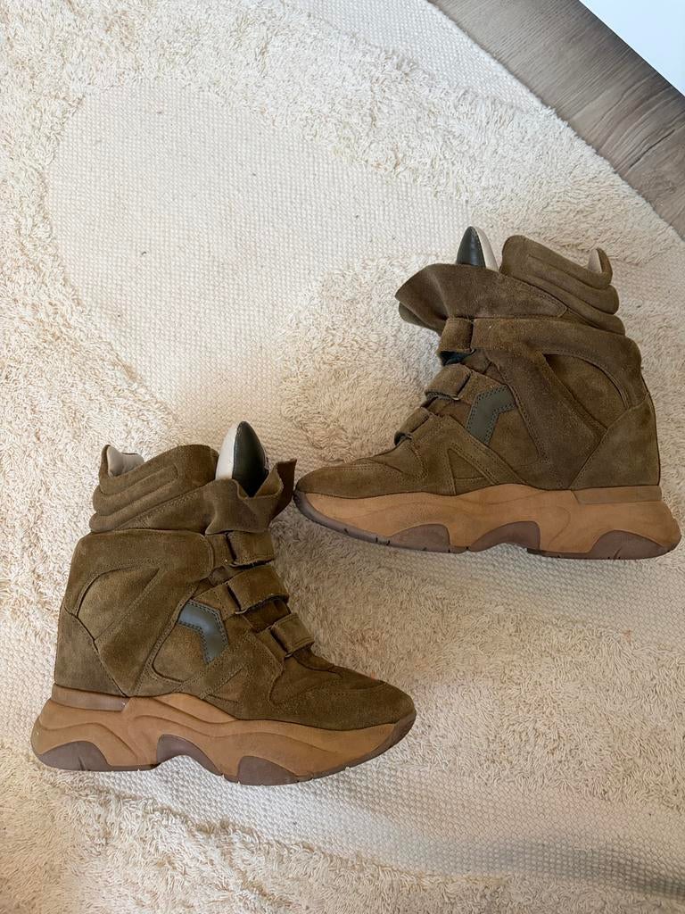 Isabel Marant Balskee, Ophalen of Verzenden, Groen, Sneakers of Gympen, Zo goed als nieuw