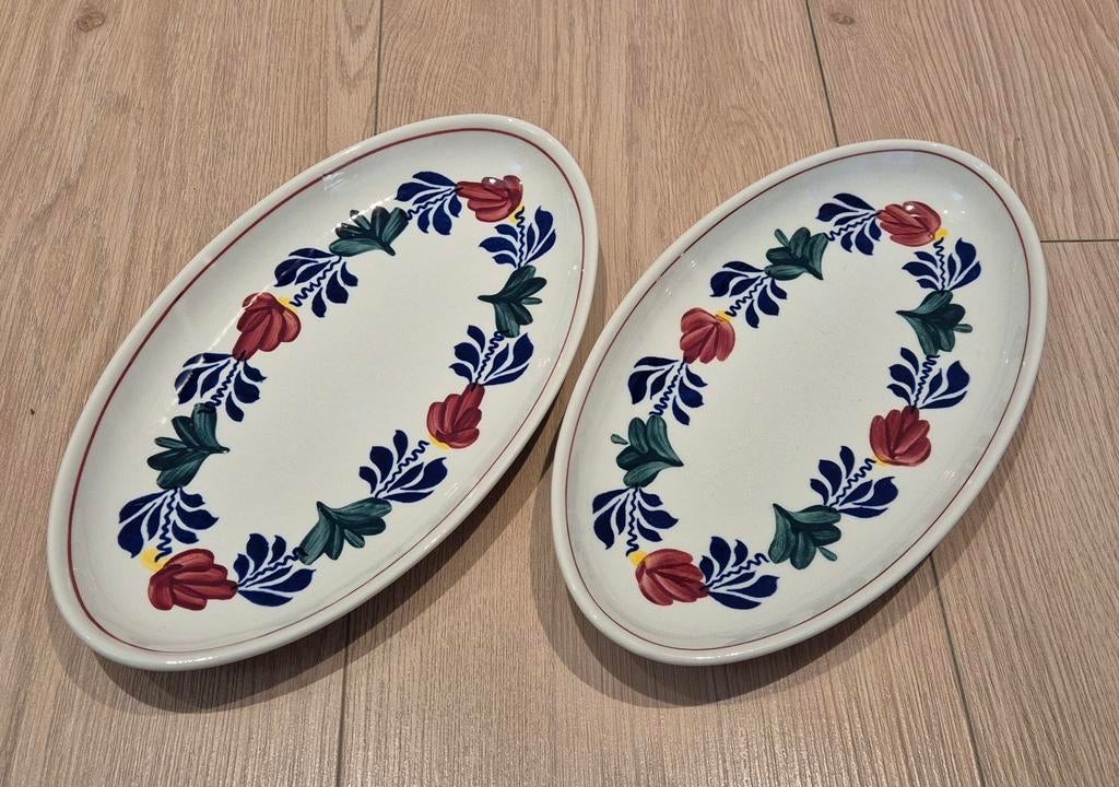 Boerenbont serveerschaaltjes, Huis en Inrichting, Keuken | Servies, Ophalen of Verzenden, Aardewerk, Boerenbont, Schaal of Schalen