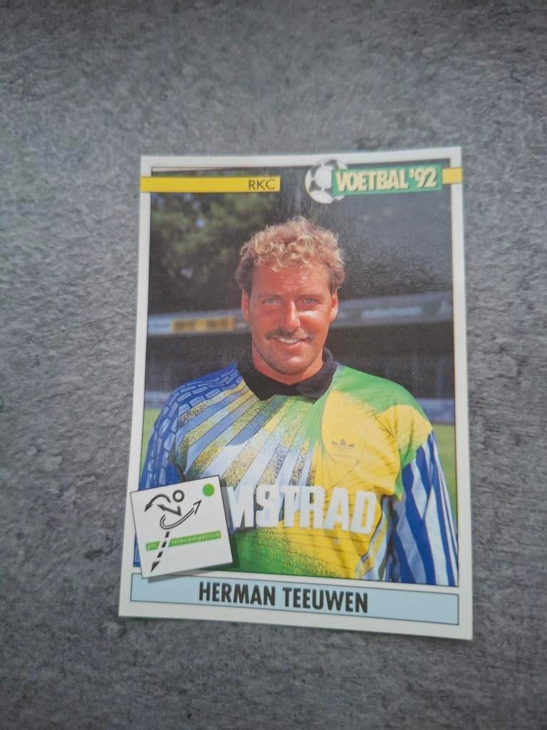 Panini sticker Voetbal 92. Herman Teeuwen RKC Waalwijk., Verzenden, Zo goed als nieuw, Sticker