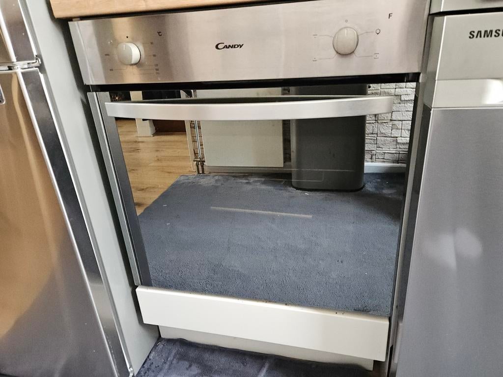 Candy Inbouw Oven - Zilver/Zwart, Gebruikt, Oven, Hete lucht, 60 cm of meer