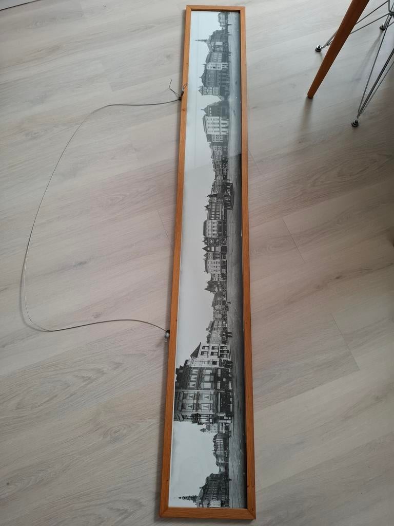 Originele z/w foto Markt s'Hertogenbosch. Afm 1mtr99 x 27cm, Antiek en Kunst, Kunst | Tekeningen en Foto's, Ophalen